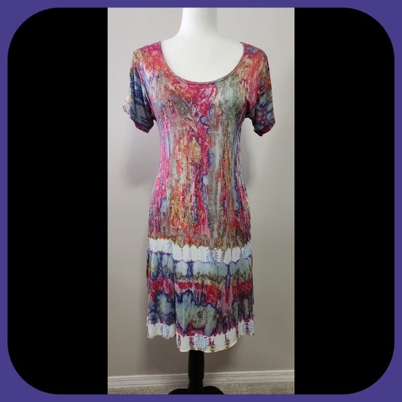 MODEL FRANCE || Tie-Dye A-Line Dress (SIZE M) - Picture 1 of 6